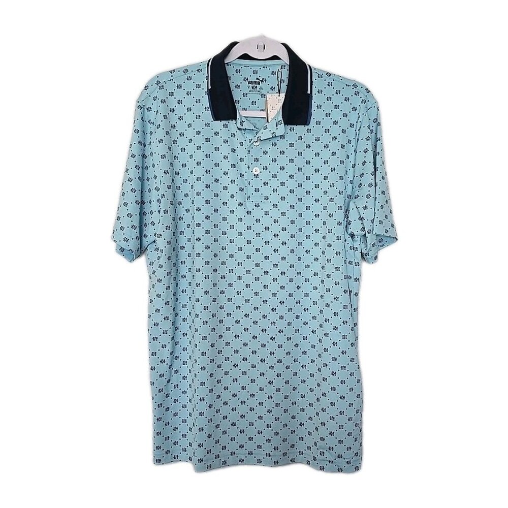 mens puma golf shirt medium UPF 40